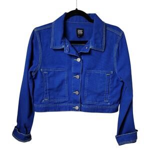 BDG Urban Outfitters Blue Denim Cropped Jean Jacket Womens Size Medium